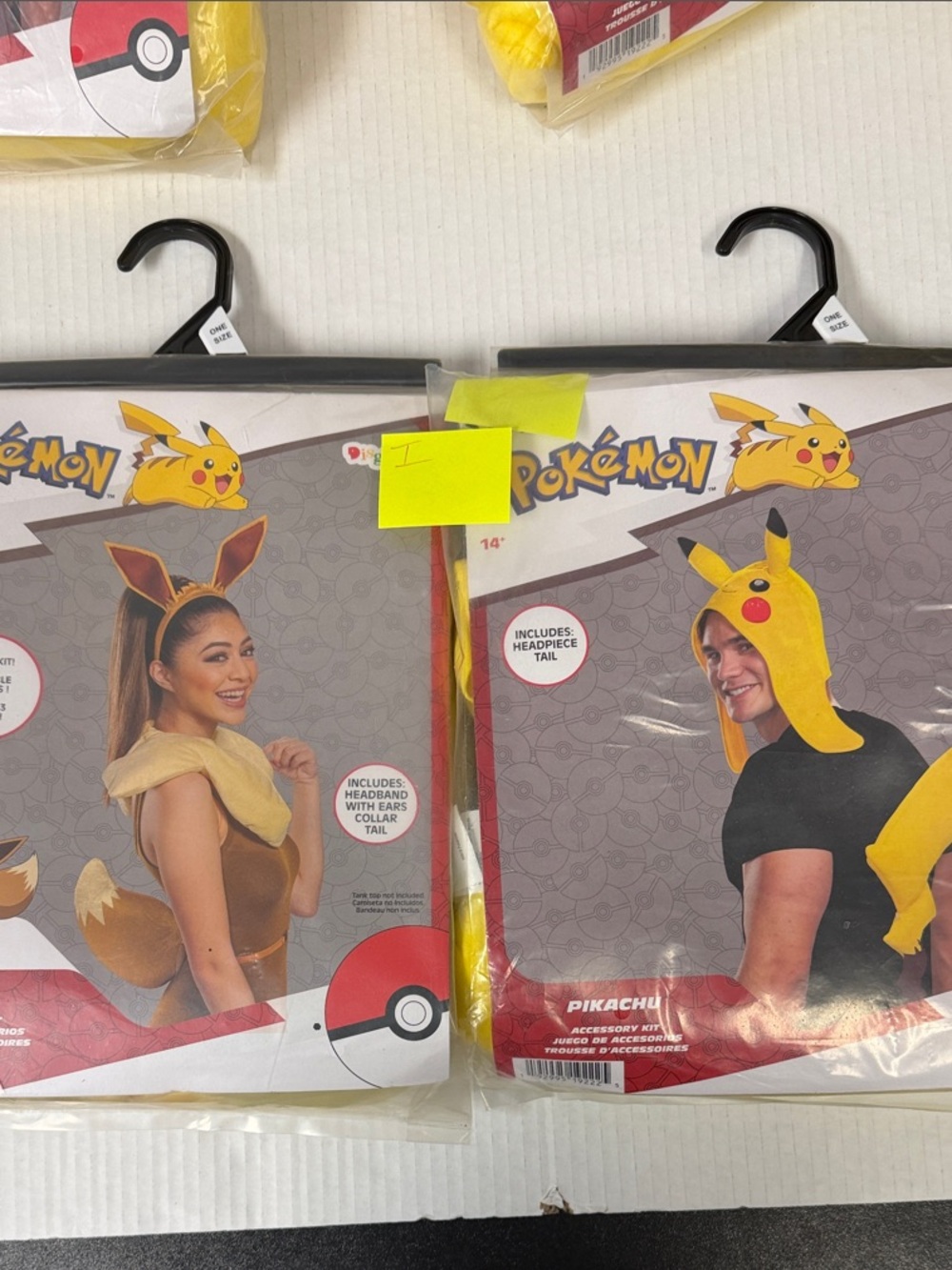 Disguise Pokémon Pikachu & Eevee Accessory Hoods – Yellow & Brown